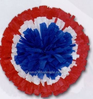 4" Vinyl Show Pom Poms - Bullseye