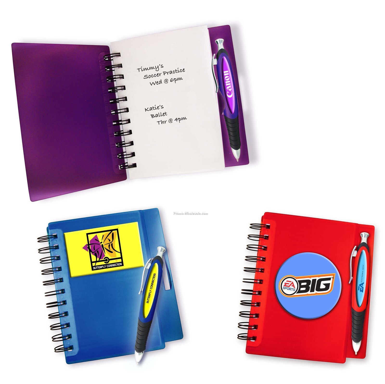 4/C Spiral Notebook With Matching 4/C Pen