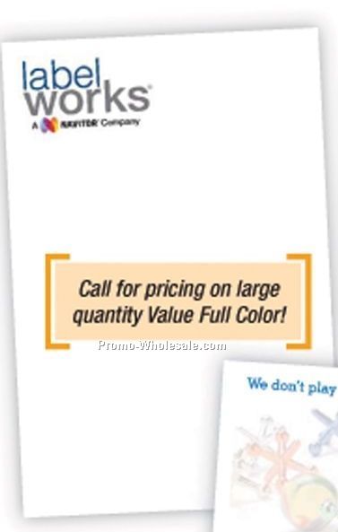 4"x3" 25 Sheet Sticky note pad W/ 1 Color Imprint
