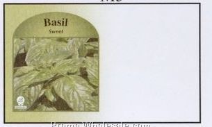4"x6-1/2" Sweet Basil Self Mailer Seed Envelopes (Imprinted)