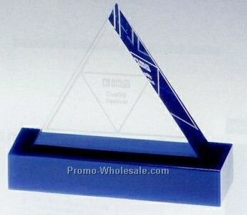 4"x7/8" Triangle Lucite Classic Shape Embedment