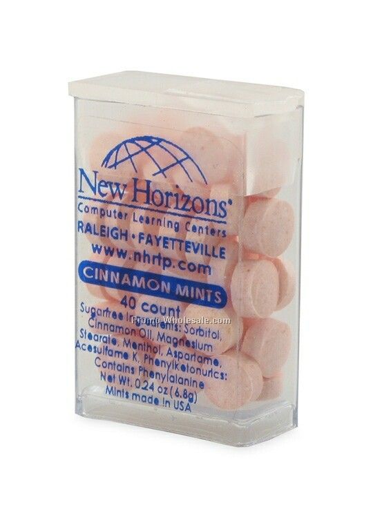 40 Count Breath Mints In Pocket Dispenser - Cinnamon