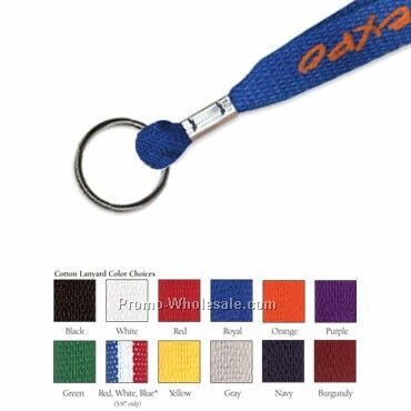 5/8" Upgrade - Custom 2 Day Fast Ship Lanyard W/ Key Ring