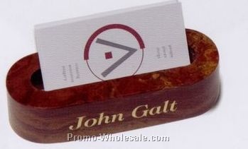 5"x1-1/4"x2" Oval Business Card Holder