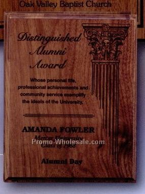 5"x7" Laser Walnut Plaque