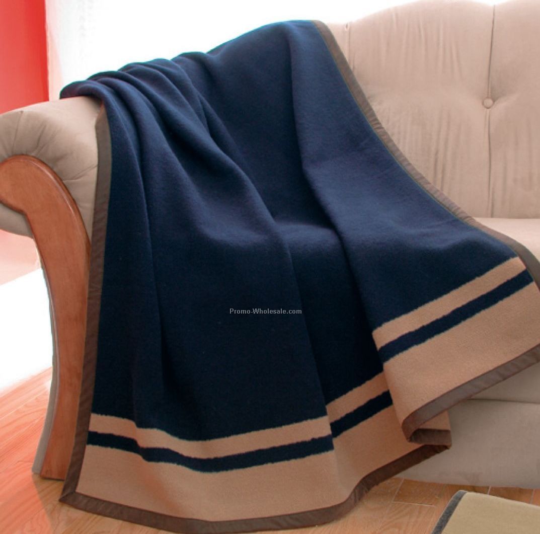 50"x60" Navy Blue Heritage Vicuna Blanket