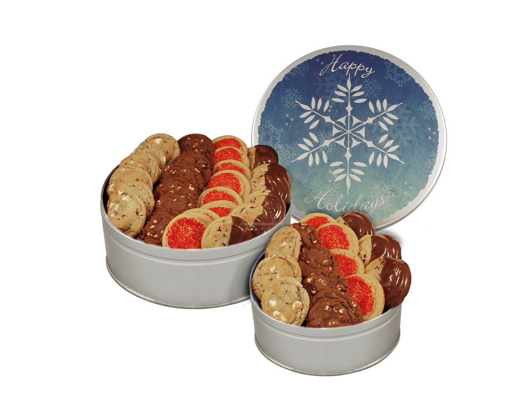 52 Oz. Large Canister Gourmet Holiday Cookie Assortment