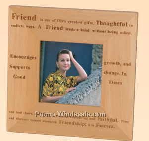 6-1/4"x6-1/4" Alderwood Flat Photo Frame (Screened)