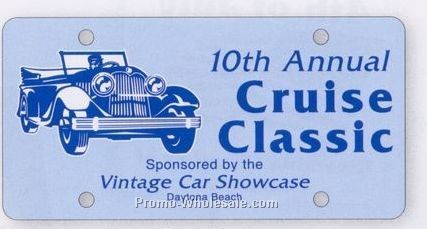 6"x12" Auto Card (55 Pt. Card Stock) 1 Color