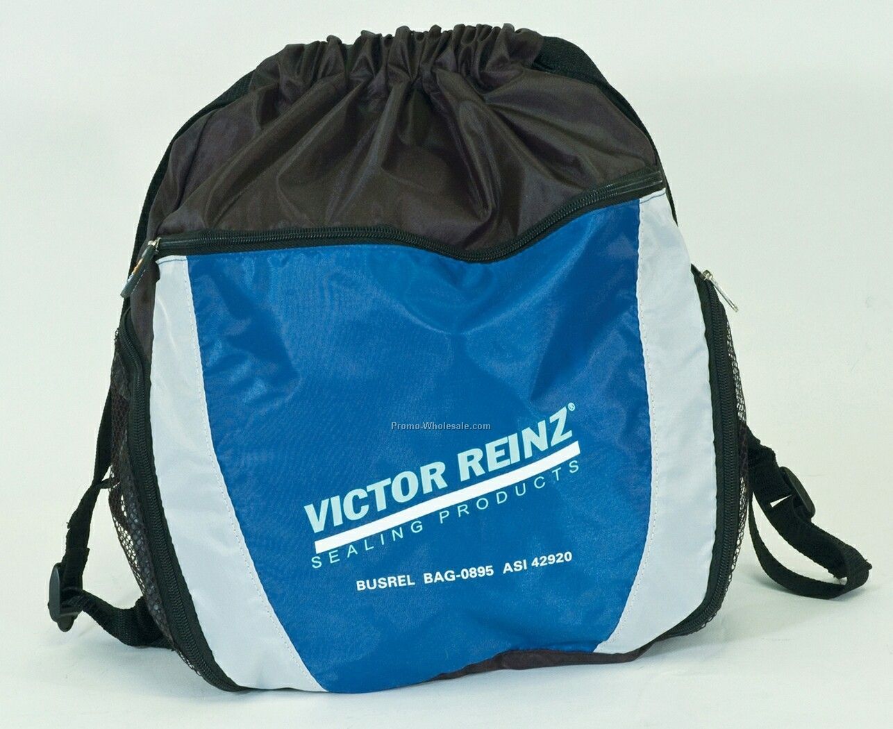 600d Polyester/Pvc Xl Drawstring Sports Backpack