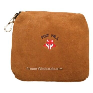 7" X 8" Suede Valuables Pouch