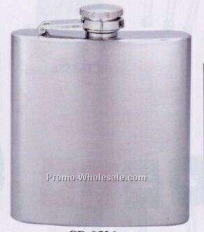 7 Oz. Stainless Steel Pocket Flask With Captive Lid