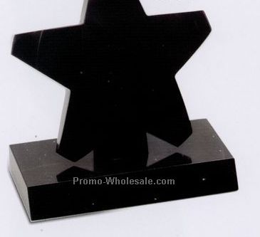 7"x6-1/2"x3-1/2" Star On Base Award - Medium