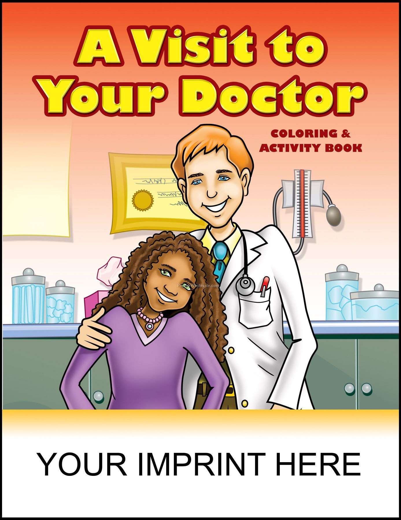 8-3/8"x10-7/8" A Visit To Your Doctor Coloring & Activity Book