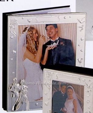 8"x10" Silver Plated Wedding Picture Album