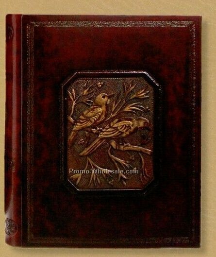 9-1/2"x12" Art Decco Photo Album With Birds Accent