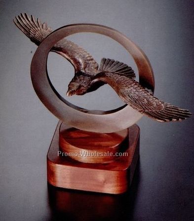 9"x11-1/4" Circle Of Excellence Eagle Sculpture (Large)