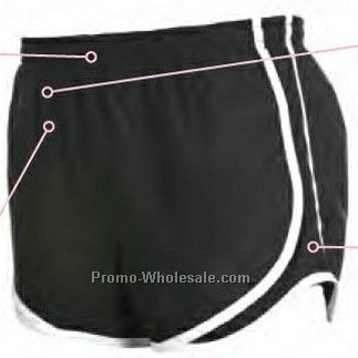 Adult Black/White Velocity Shorts (Xs-xl)