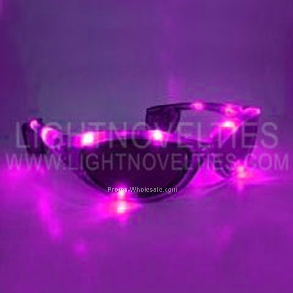 Adult Light Up LED Glasses - Purple