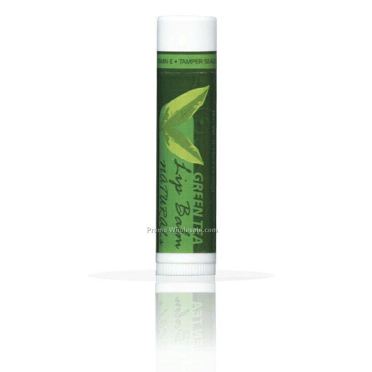 All Natural Green Tea Lip Balm With Custom Leash And Label