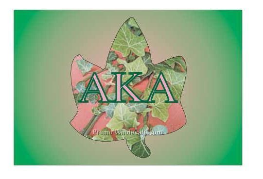 Alpha Kappa Alpha Sorority Ivy Badge W/ Metal Pin (2-1/8"x3-1/8")