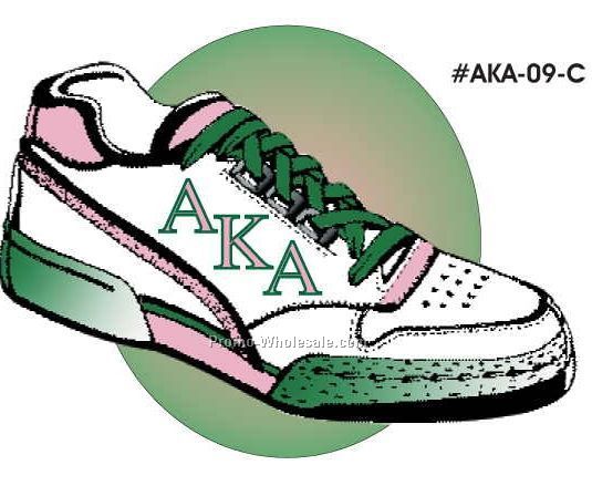 Alpha Kappa Alpha Sorority Shoe Bookmark W/ Black Back