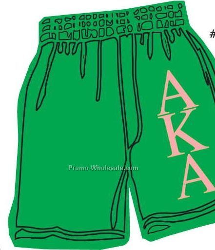 Alpha Kappa Alpha Sorority Shorts Acrylic Coaster W/ Felt Back