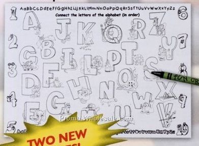 Alphabet Case Of 500 Stock Design Coloring/ Activity Sheets