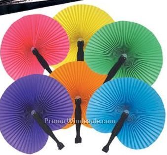 Assorted Neon Color Folding Fan