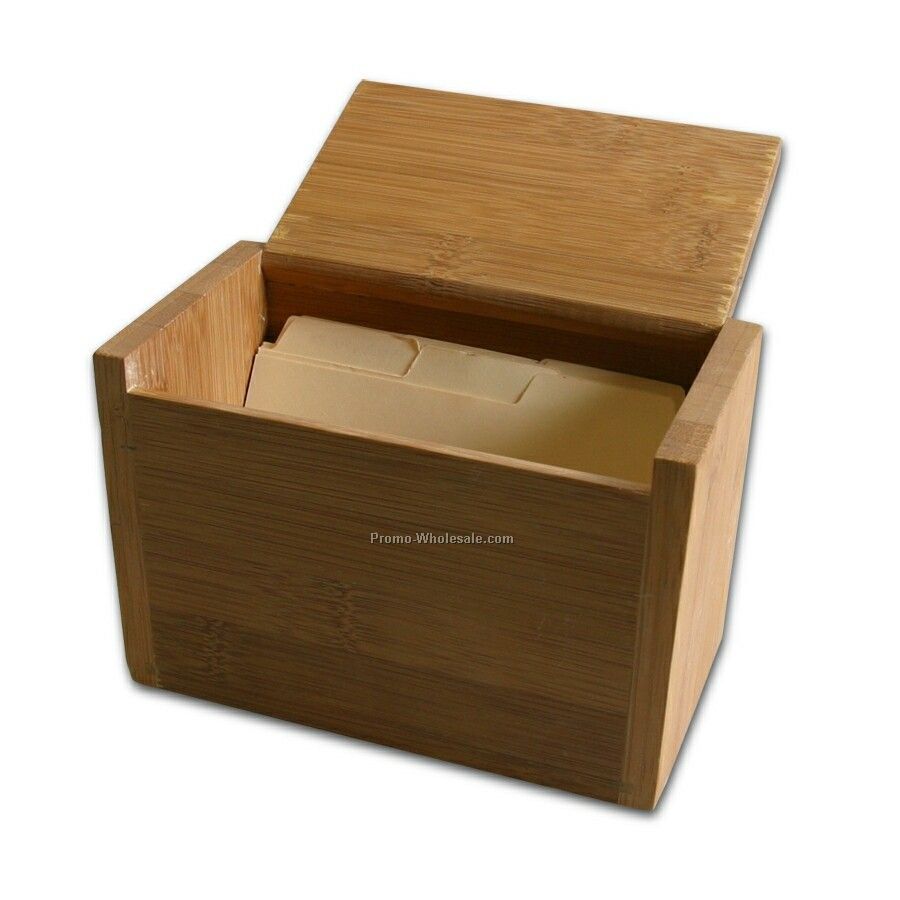 Bamboo Card Box