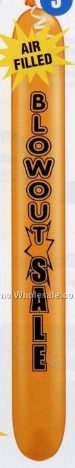 Banner Latex Balloons - Standard Colors - (6"x46")