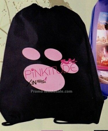 Black Non Woven Backpack Bag