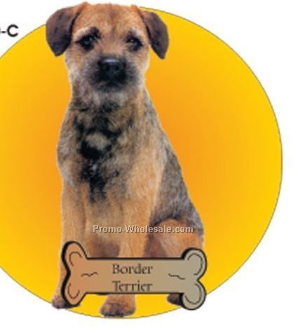 Border Terrier Acrylic Coaster W/ Felt Back