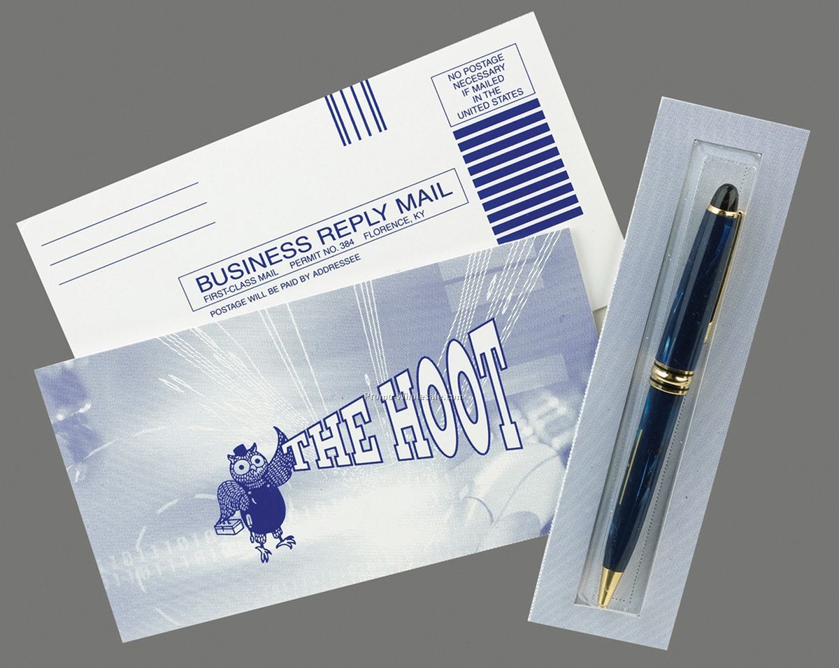 Bubblegram W/ Side Tray & Reply Card 6-1/2"x5-1/4" (4 Color Process)
