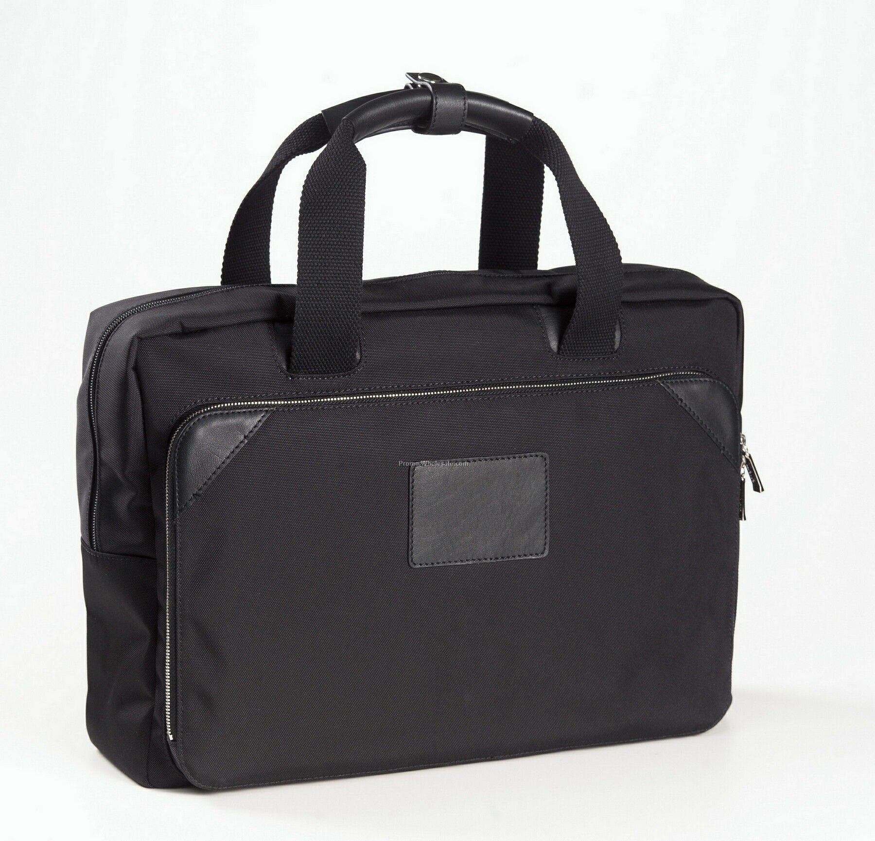 Canvas And Leather Briefcase