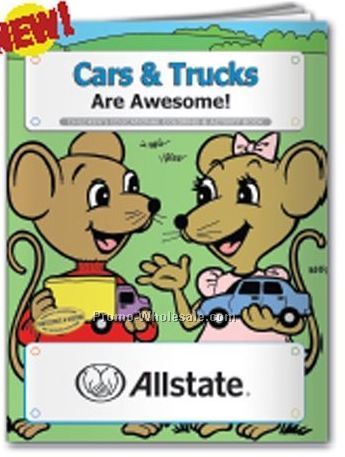 Cars & Trucks Coloring Book