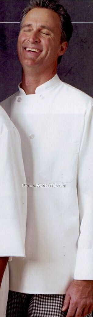 Chef Designs Long Sleeve 8 Pearl Button Chef Coat (Xs-xl/Ll-xll)
