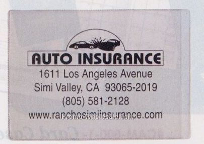 Clear Vinyl Sleeve/ Insurance Card Holder (5-1/2