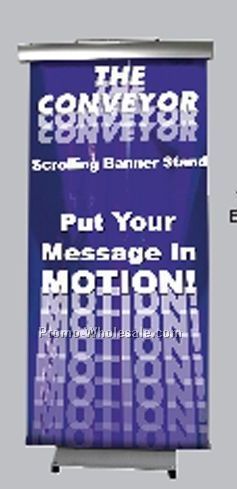 Conveyor Motorized Banner 4 Color Process Vinyl Graphic