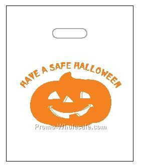 Custom Printed Reflective Halloween Bag W/ Patch Handle - Stock Style #1