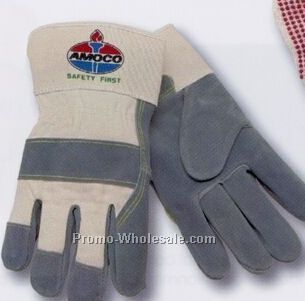 Custom Private Label String Knit 2 Color Pvc On Two Side Glove