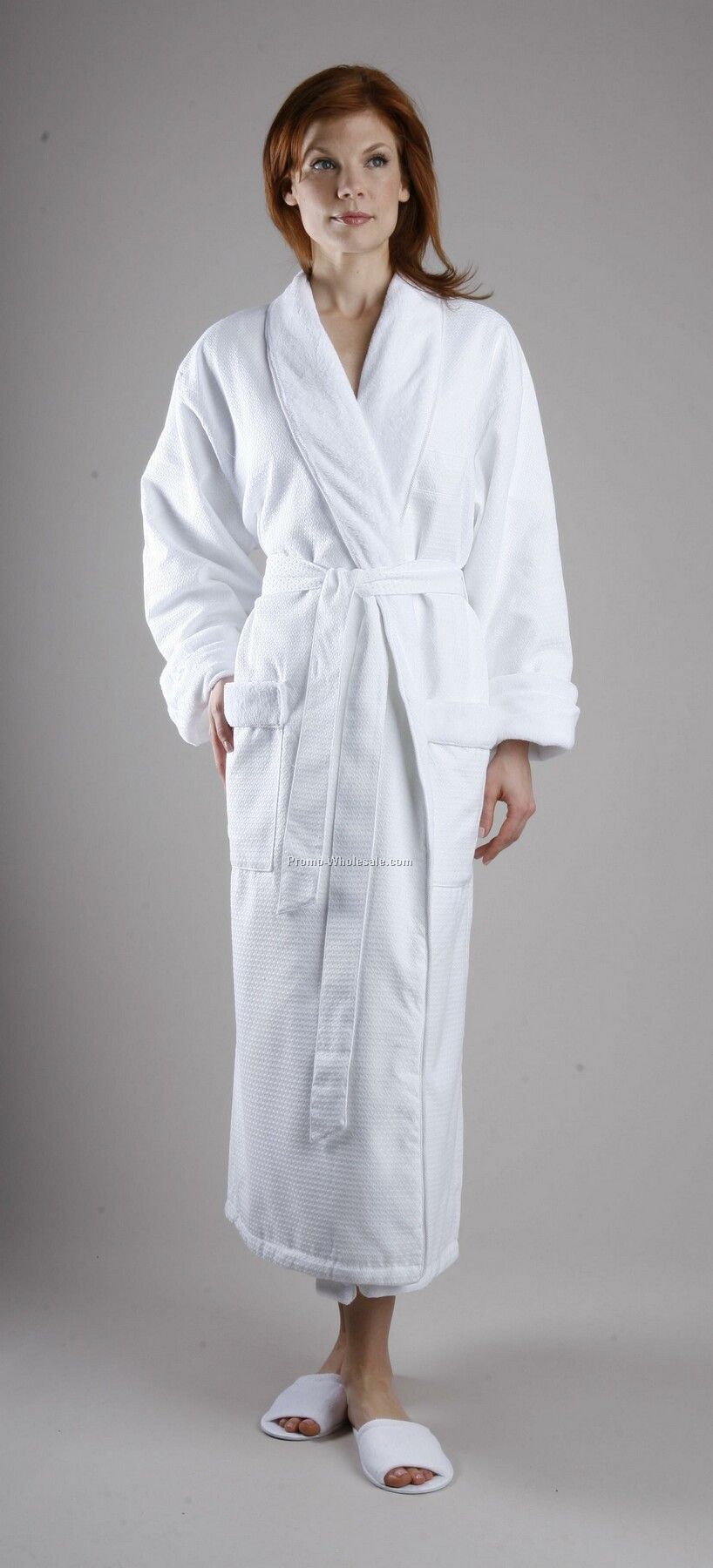 Diamond Waffle Robe Lined In Fleece