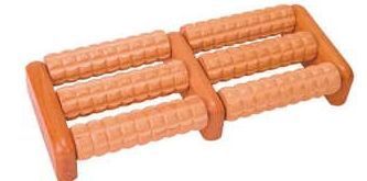 Double Foot Wooden Massager