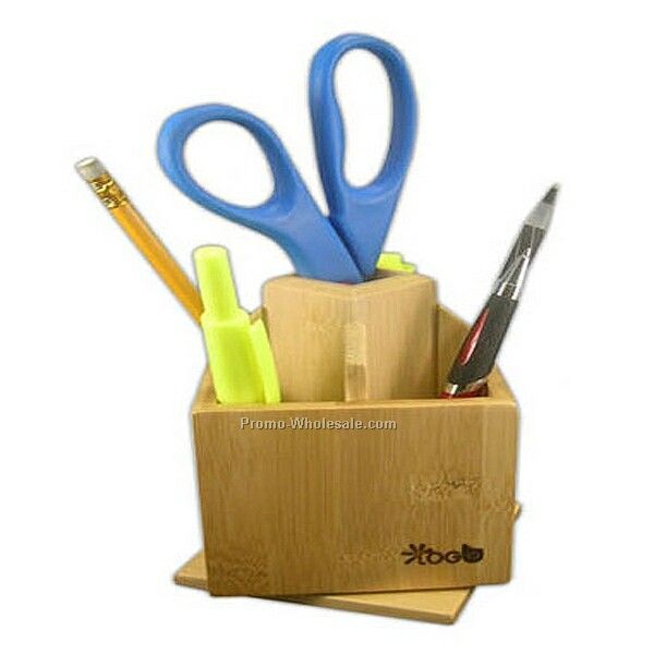 Eco-friendly Bamboo Desk Top Organizer (10 Biz Days)