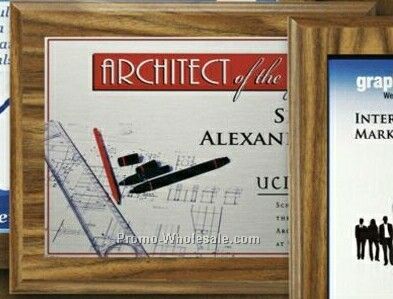 Econo Walnut Plaque With Sublimated Plate (8"x10")