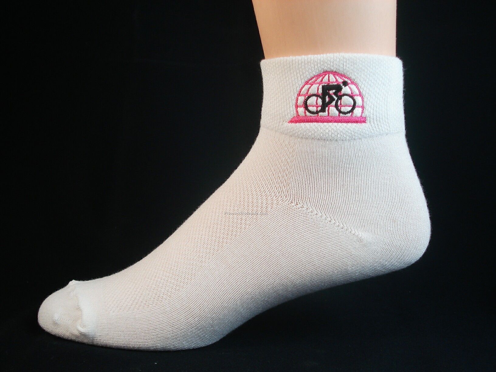Embroidered Cool Max Cycling Socks