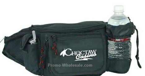 Fanny Pack With Mesh Side Pocket (9"x5-3/4"x5")