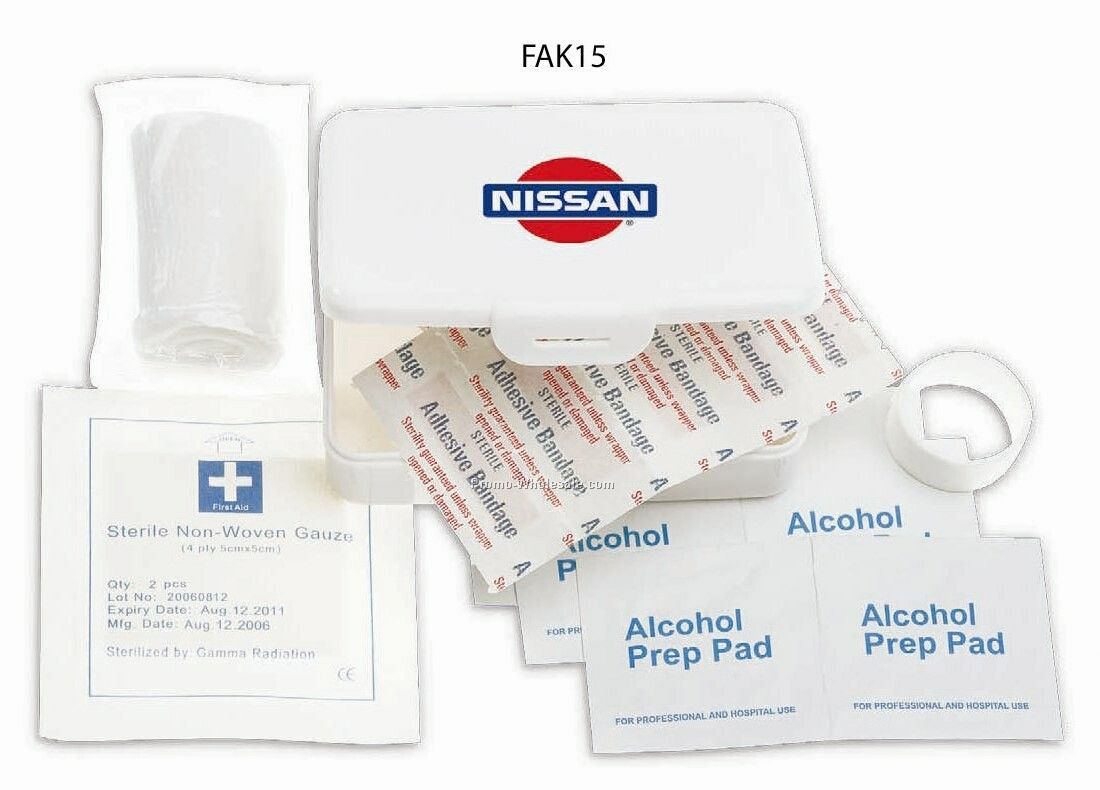 First Aid Kit W/ Hard Plastic Case