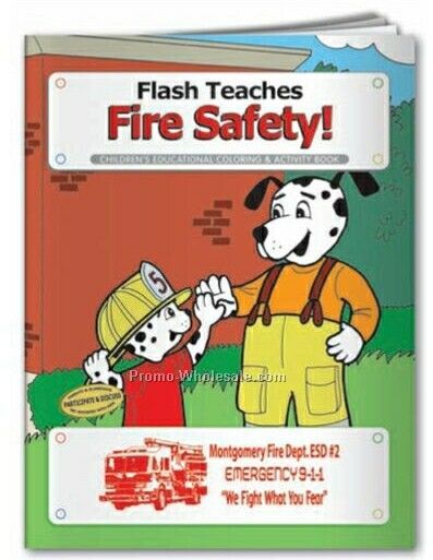 Flash Fire Safety Dog Coloring Book (Action Pak)