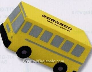 Flat Front School Bus Squeeze Toy